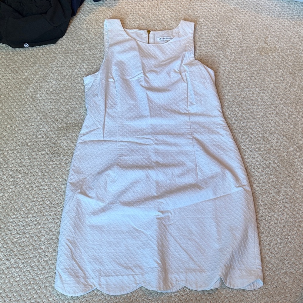 Elegant White Sleeveless Southern tide dress